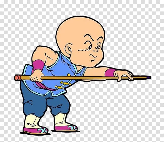 Cartoon u5c0fu548cu5c1a Illustration, The bald boy with the billiards transparent background PNG clipart