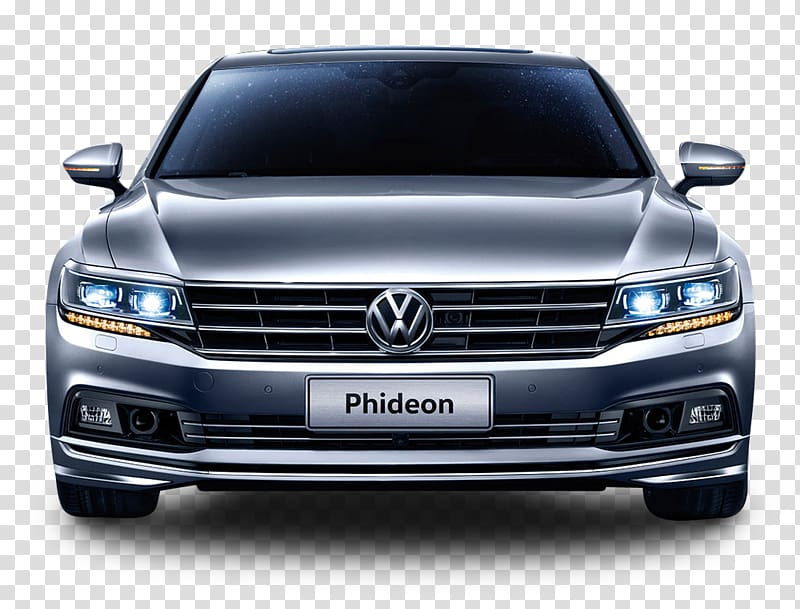 silver Volkswagen vehicle illustration, Volkswagen Phideon Geneva Motor Show Car Volkswagen Phaeton, Gray Volkswagen Phideon Front View Car transparent background PNG clipart