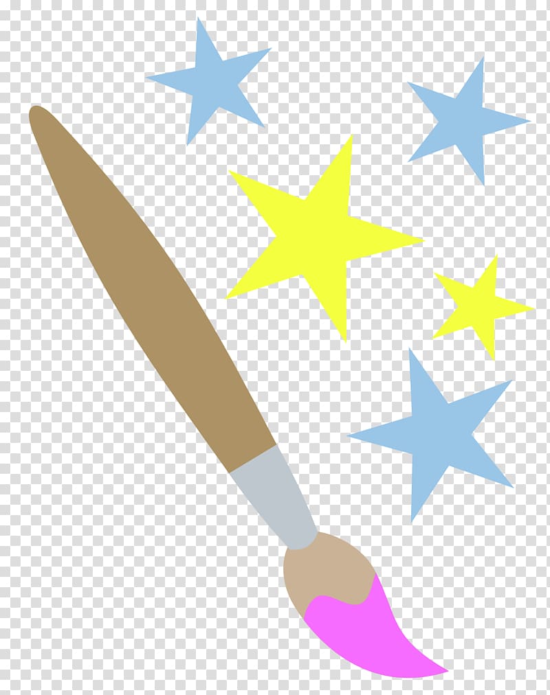 Twilight Sparkle Rarity Pony Paintbrush Cutie Mark Crusaders, watercolor star transparent background PNG clipart