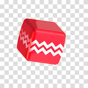 White Cube Dice, Red cubes transparent background PNG clipart thumbnail