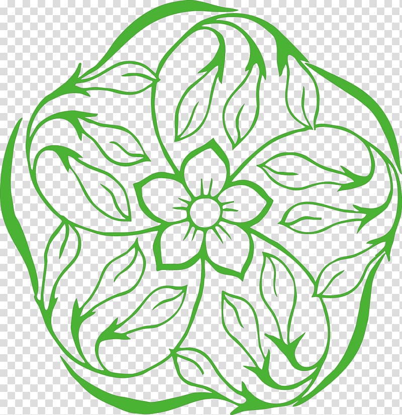 Floral design Adobe Illustrator Pattern, Beautiful green floral pattern transparent background PNG clipart