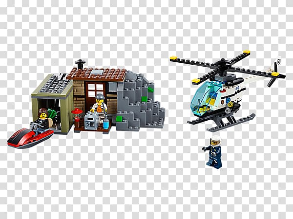 Amazon.com LEGO 60131 City Crooks Island Lego City Toy, toy transparent background PNG clipart