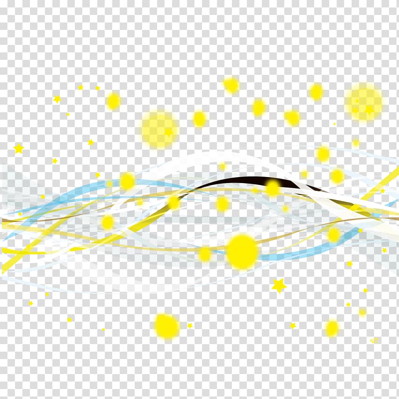 yellow, black, and white , Light Line Wind wave Curve, Wavy lines transparent background PNG clipart