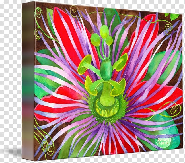 kind Art Passion Flower Canvas Poster, others transparent background PNG clipart