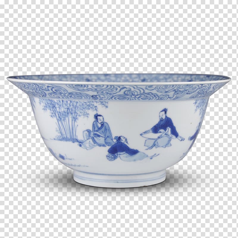 Ceramic Blue and white pottery Bowl Tableware Porcelain, cup transparent background PNG clipart