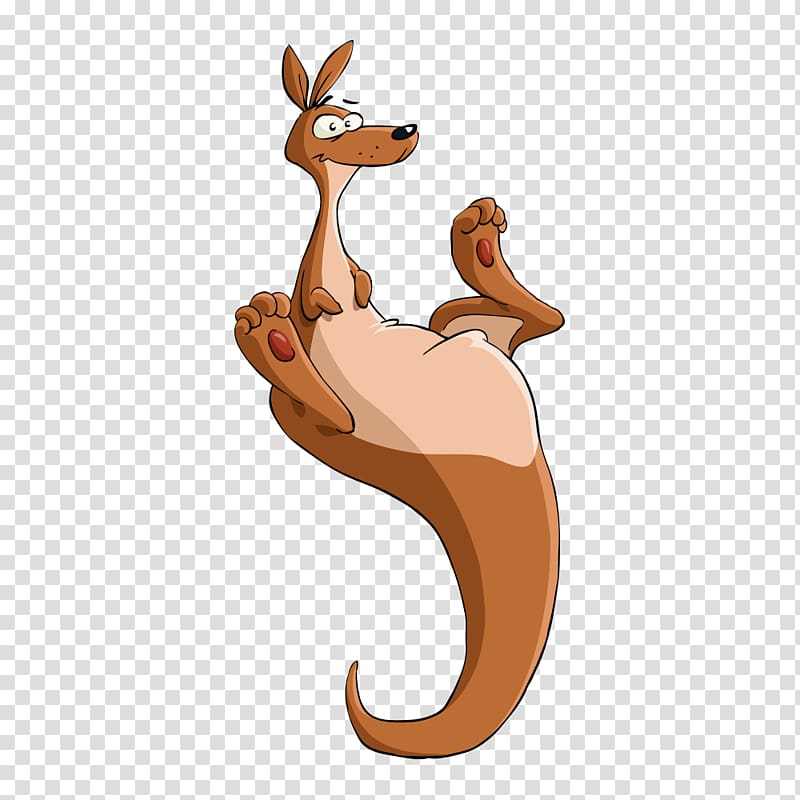 Hippety Hopper Kangaroo Cartoon Illustration, Kangaroo transparent background PNG clipart