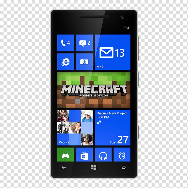 Smartphone Minecraft: Pocket Edition Feature phone Windows Phone, smartphone transparent background PNG clipart