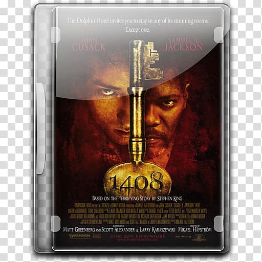 1408 DVD case, poster film, 1408 transparent background PNG clipart