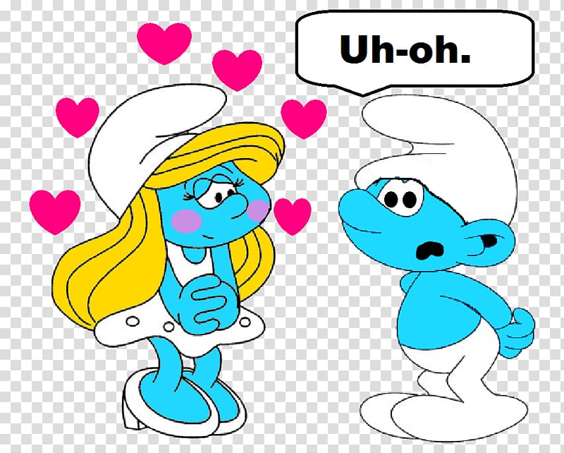 Smurfette Hefty Smurf The Black Smurfs Baby Smurf Papa Smurf, others transparent background PNG clipart