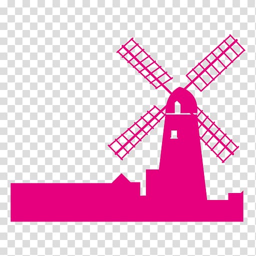 Netherlands Drawing Windmill , Silhouette transparent background PNG clipart