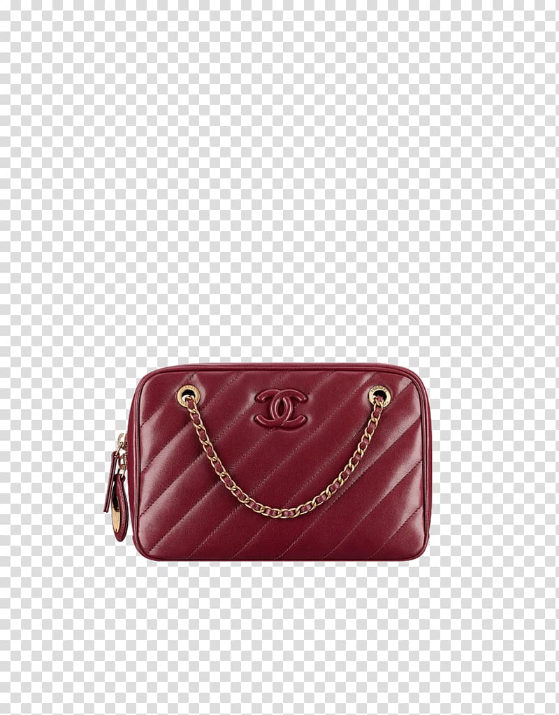 Chanel Handbag Designer Leather, Chanel bag maroon handbag female models transparent background PNG clipart