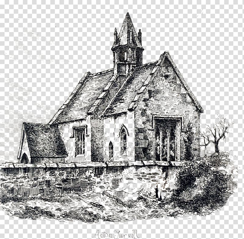 Manor house Building Chapel Drawing, archaeologist transparent background PNG clipart