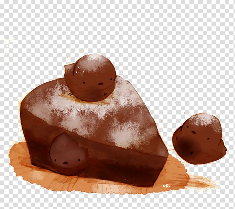 Chocolate truffle Chocolate cake Dorayaki Chicken, Chocolate cake chick transparent background PNG clipart