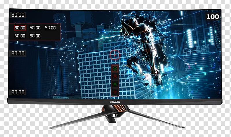 ASUS ROG Swift PG-8Q Computer Monitors Frame rate Nvidia G-Sync 21:9 aspect ratio, others transparent background PNG clipart