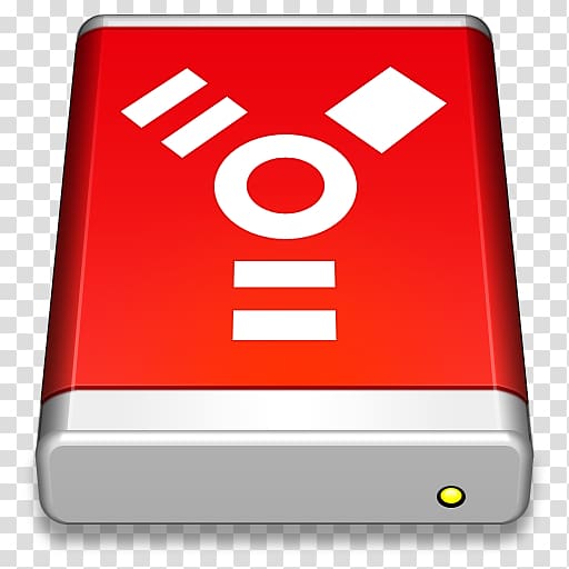 rectangular white and red cordless electronic device, area brand sign telephony, Firewire Drive Red transparent background PNG clipart