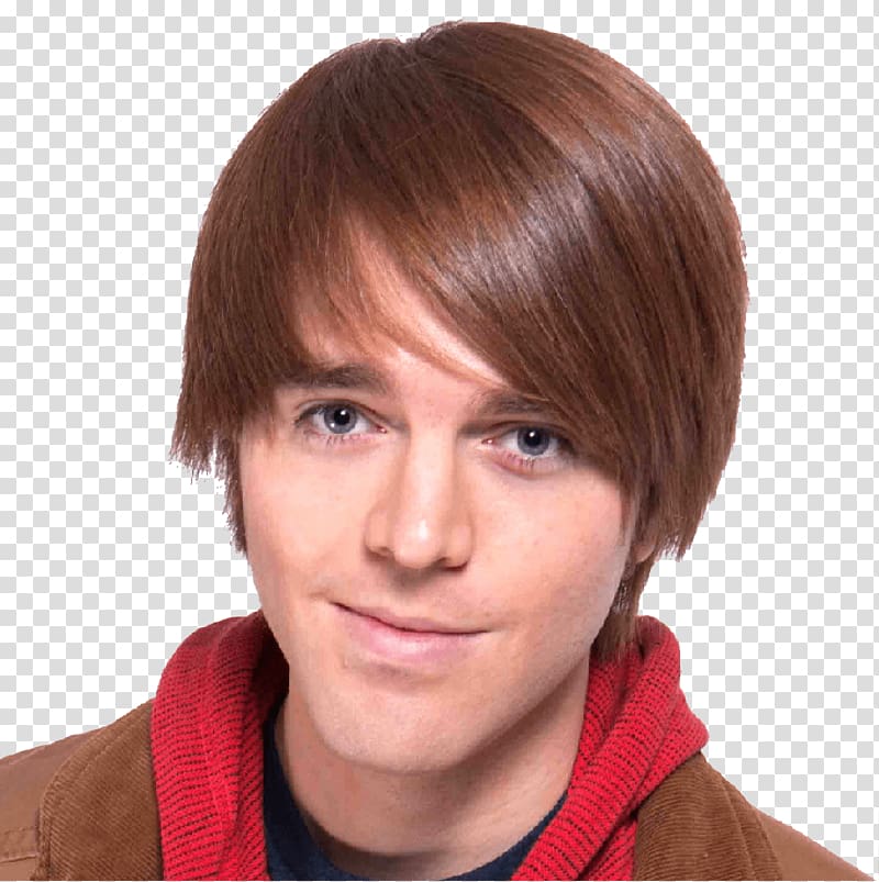 man wearing red and brown hoodie in close-up , Shane Dawson Close Up transparent background PNG clipart