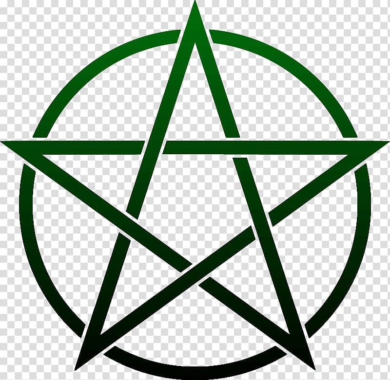 Pentagram Pentacle Symbol , dark green transparent background PNG clipart