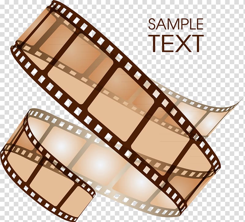 Sample Text film reel illustration, Film Euclidean Negative Illustration, projector transparent background PNG clipart