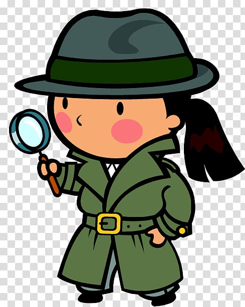 Detective Private investigator Mystery , Reading Hat transparent background PNG clipart