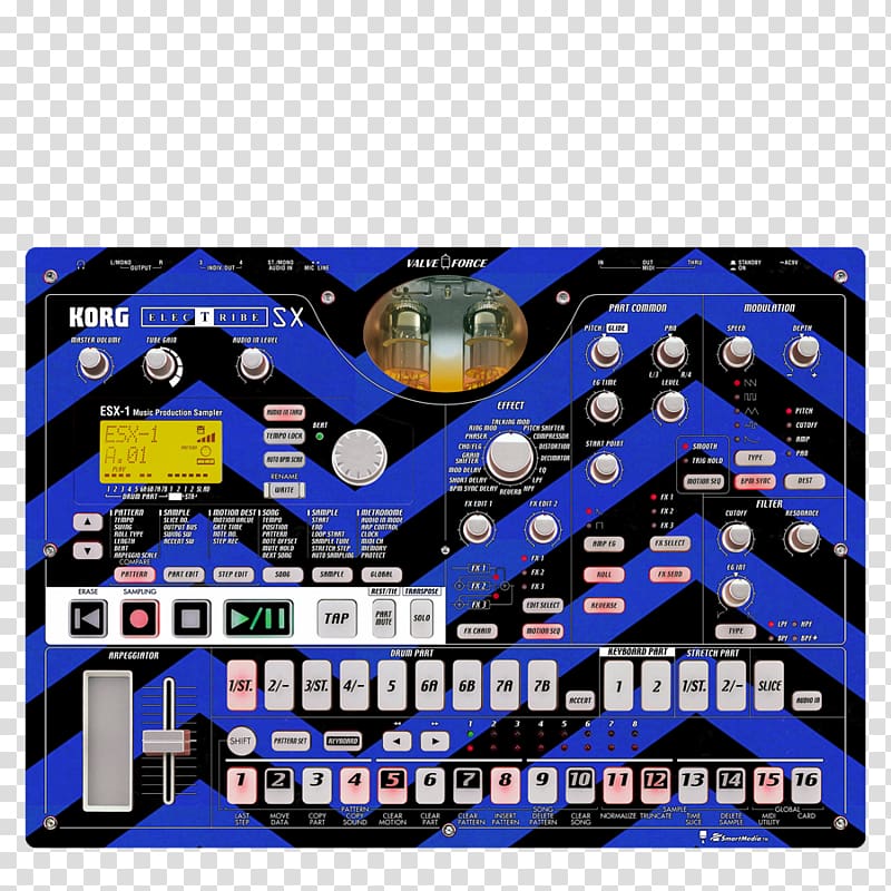 Electribe Korg Sound Synthesizers Sound module Drum machine, musical instruments transparent background PNG clipart