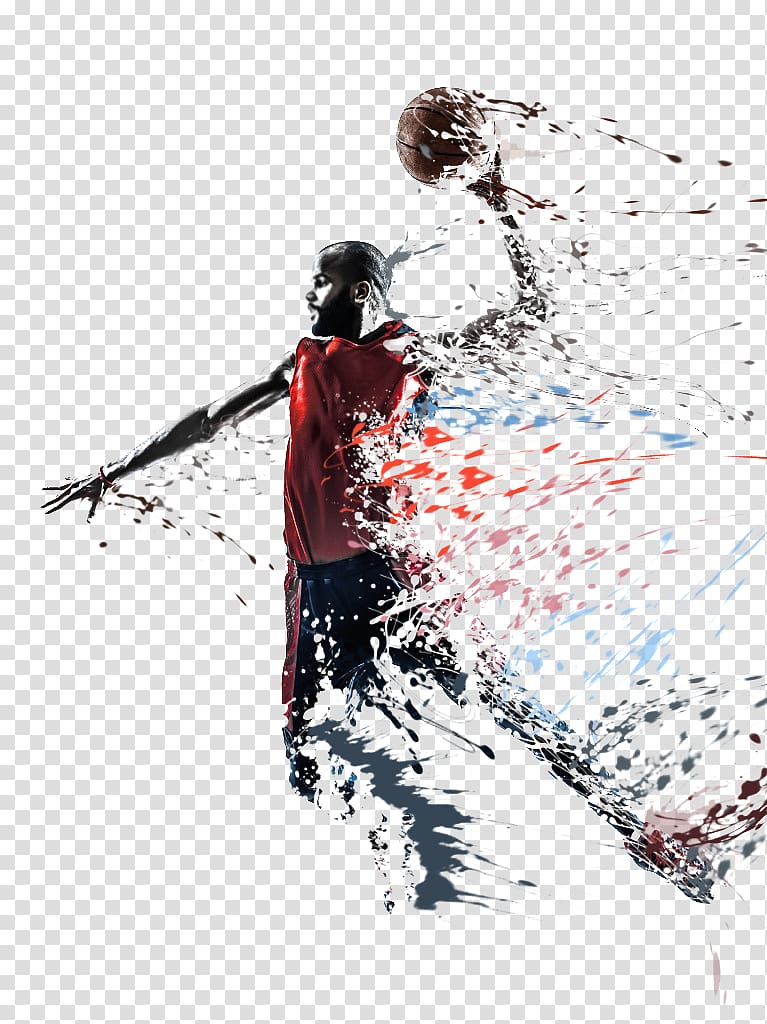 man holds basketball, Basketball player Slam dunk Sport , Elapsed basketball transparent background PNG clipart