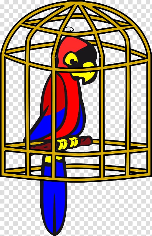 Birdcage Parrot , birdcage transparent background PNG clipart