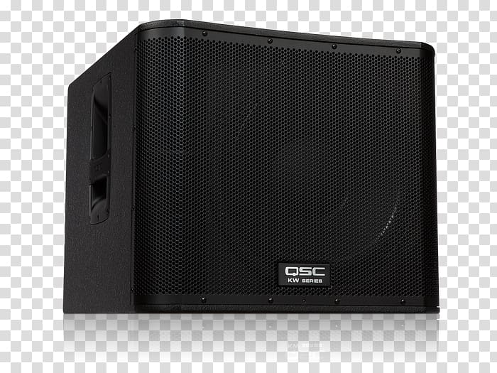 Subwoofer QSC KW181 Car Sound box Loudspeaker, car transparent background PNG clipart