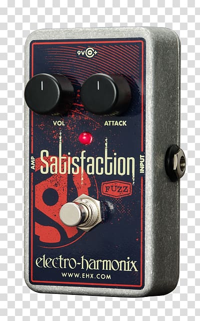 Fuzzbox Effects Processors & Pedals Electro-Harmonix Satisfaction Distortion, guitar volume knob transparent background PNG clipart