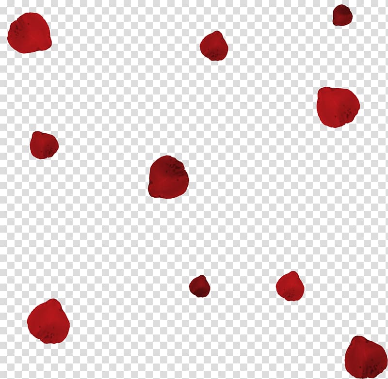 red flower petals, Petal Red , Falling shower of petals of roses transparent background PNG clipart