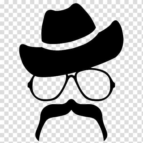 Moustache Silhouette Hat, moustache transparent background PNG clipart