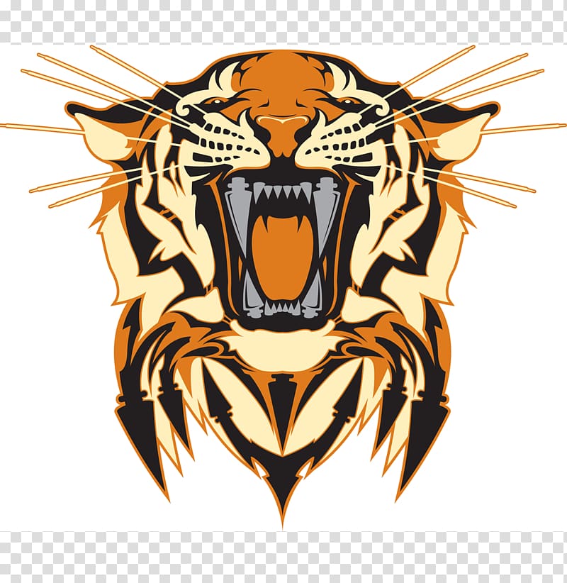 Roar Tiger Logo, roar transparent background PNG clipart