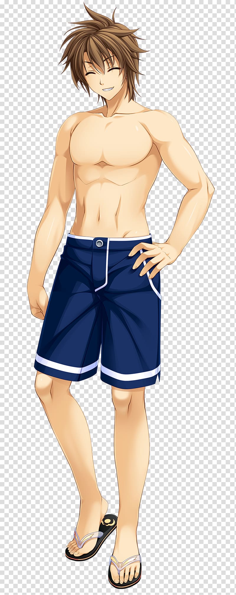 Barechestedness Mangaka Shorts Thigh, crowd transparent background PNG clipart