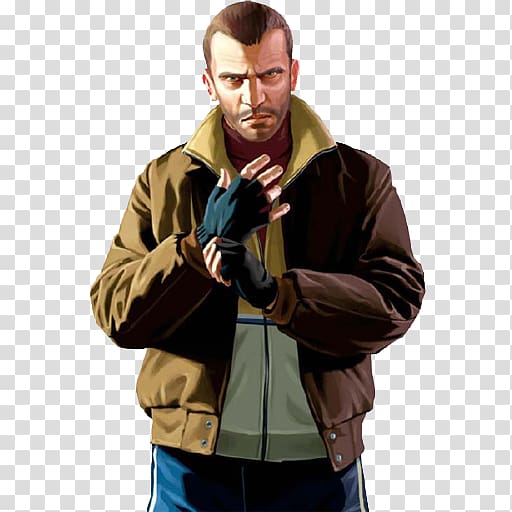 Grand Theft Auto V Grand Theft Auto: San Andreas Grand Theft Auto IV: The Lost and Damned Grand Theft Auto: The Ballad of Gay Tony Niko Bellic, Niko Bellic transparent background PNG clipart