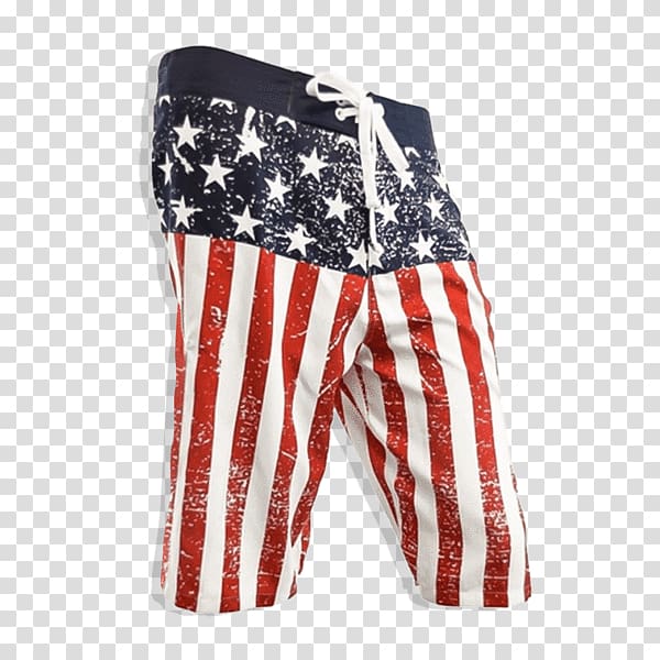 Flag of the United States Boardshorts Trunks Swimsuit, us independence day transparent background PNG clipart