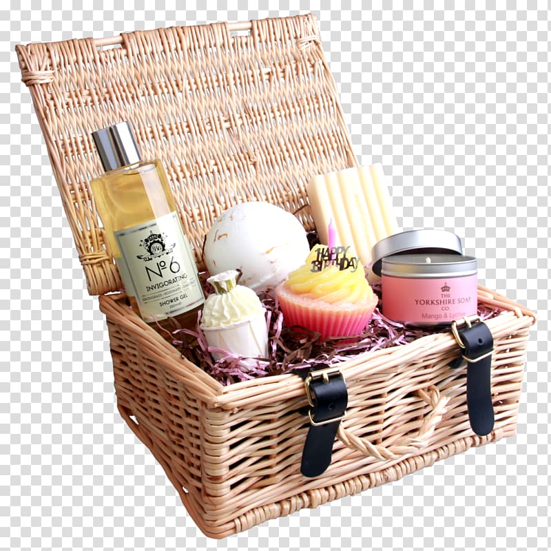 Hamper Food Gift Baskets Soap, Gift hamper transparent background PNG clipart