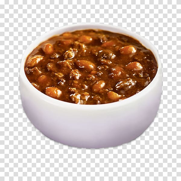 Chili con carne Hamburger Barbecue Baked beans Krystal, chilly transparent background PNG clipart