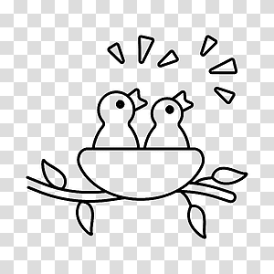 Chirp Nest, illustration transparent background PNG clipart thumbnail