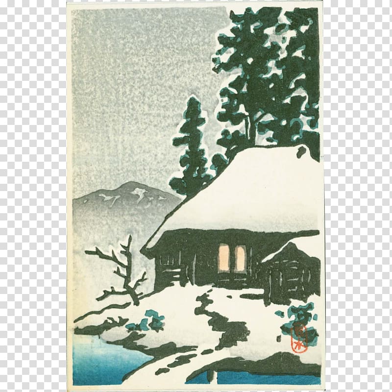 Woodcut Printmaking Art Woodblock printing Bijin-ga, japan transparent background PNG clipart