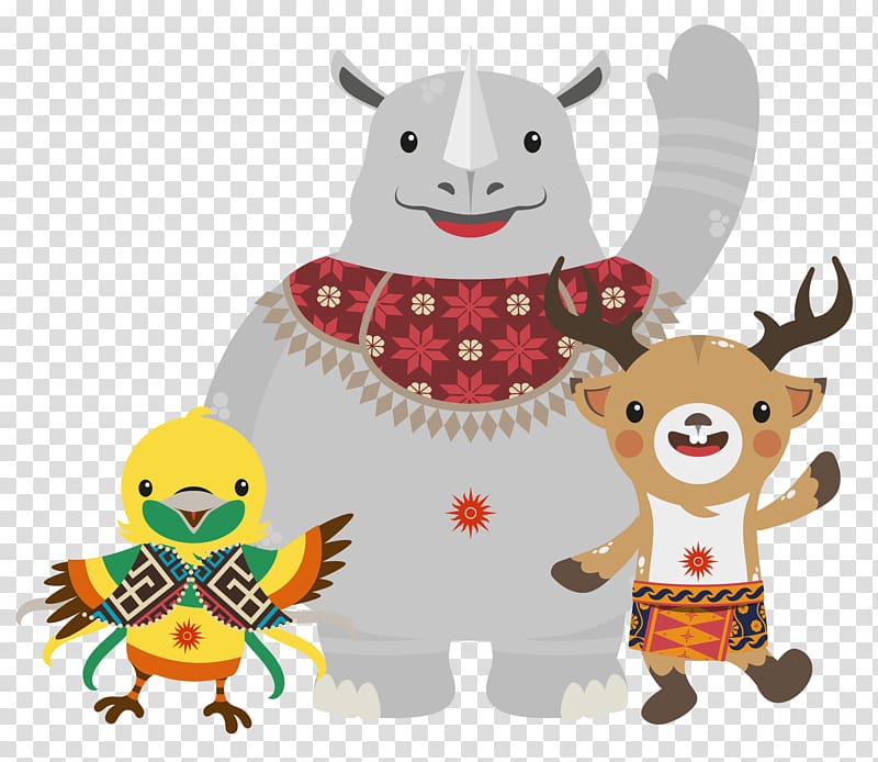 moose, bird, and rhino illustrations, 2018 Asian Games 2014 Asian Games Asian Winter Games 2011 Southeast Asian Games THE 18th ASIAN GAMES, olahraga transparent background PNG clipart