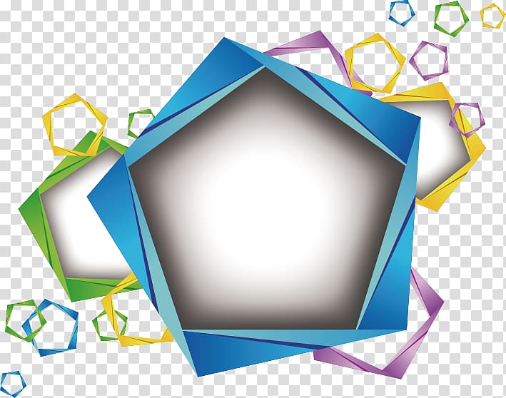 Polygon Geometry, Colorful polygon transparent background PNG clipart