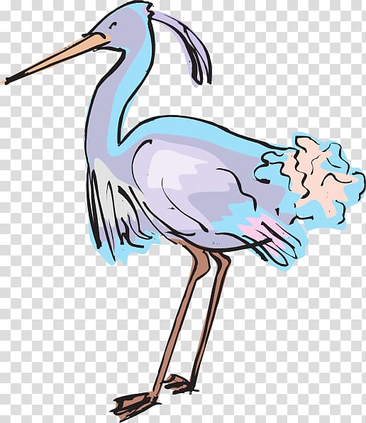 Great blue heron , white crane transparent background PNG clipart