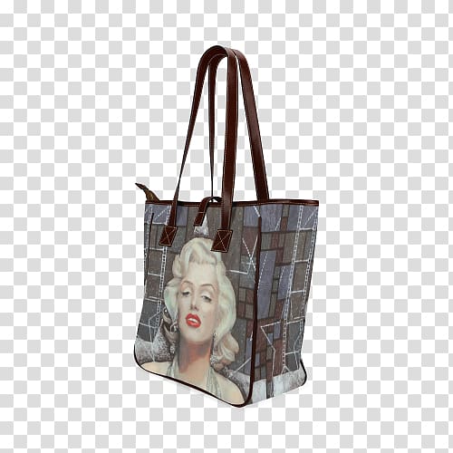 Tote bag Handbag Leather Messenger Bags, MARYLIN MONROE transparent background PNG clipart
