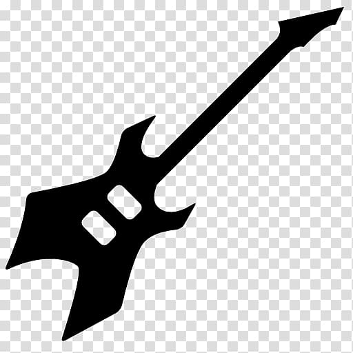 Electric guitar Musical Instruments Computer Icons, silhouette guitar transparent background PNG clipart