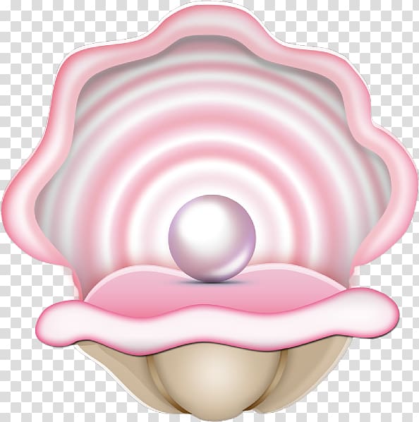 pink pearl and clamp illustration, Oyster Pearl , Pearl transparent background PNG clipart