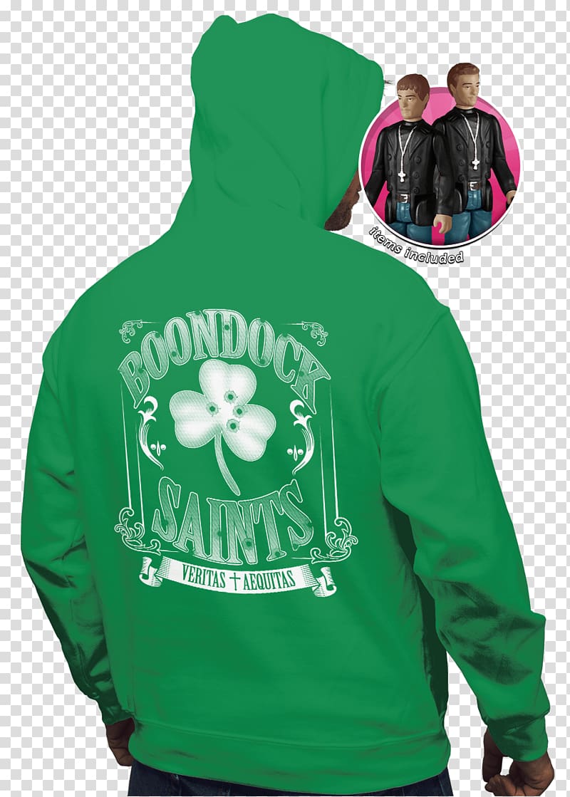 Hoodie Murphy MacManus T-shirt Sweater The Boondock Saints, T-shirt transparent background PNG clipart