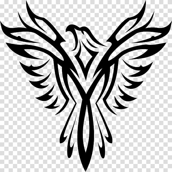 Phoenix Symbol , Mexican Eagle Tribal transparent background PNG clipart