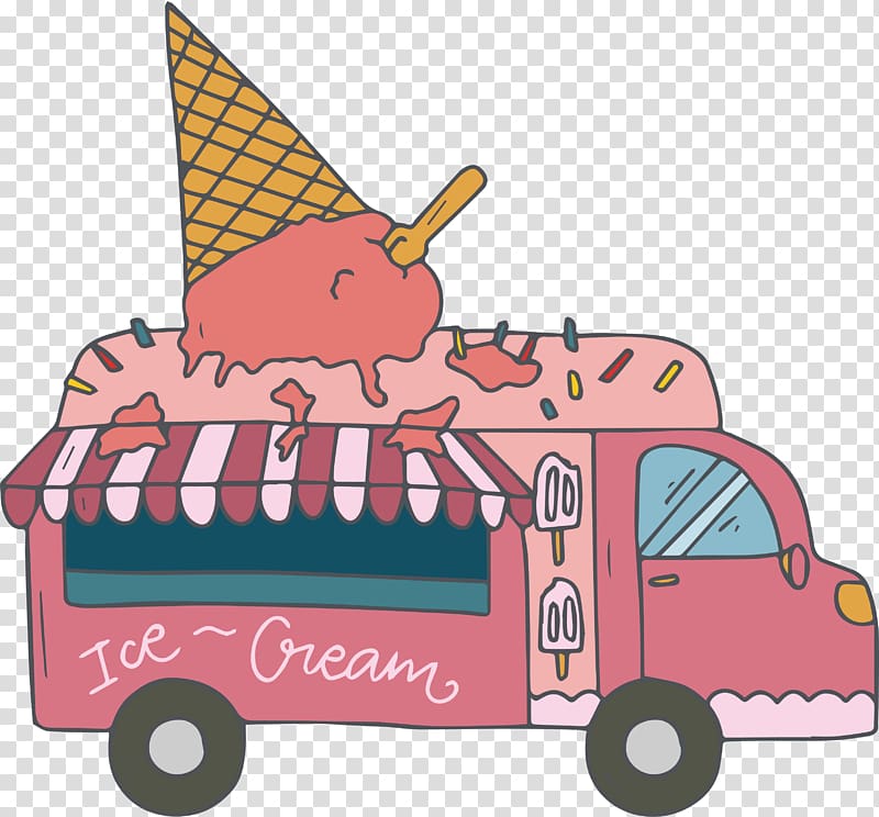 Strawberry ice cream Hamburger Fast food Hot dog, Strawberry ice cream Diner transparent background PNG clipart