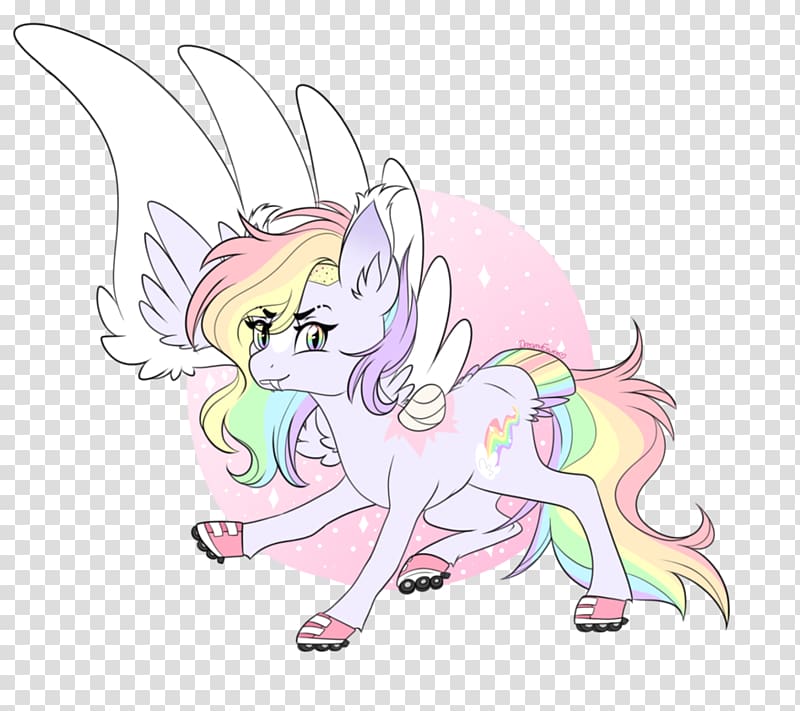 Horse Fairy , rainbow dream transparent background PNG clipart