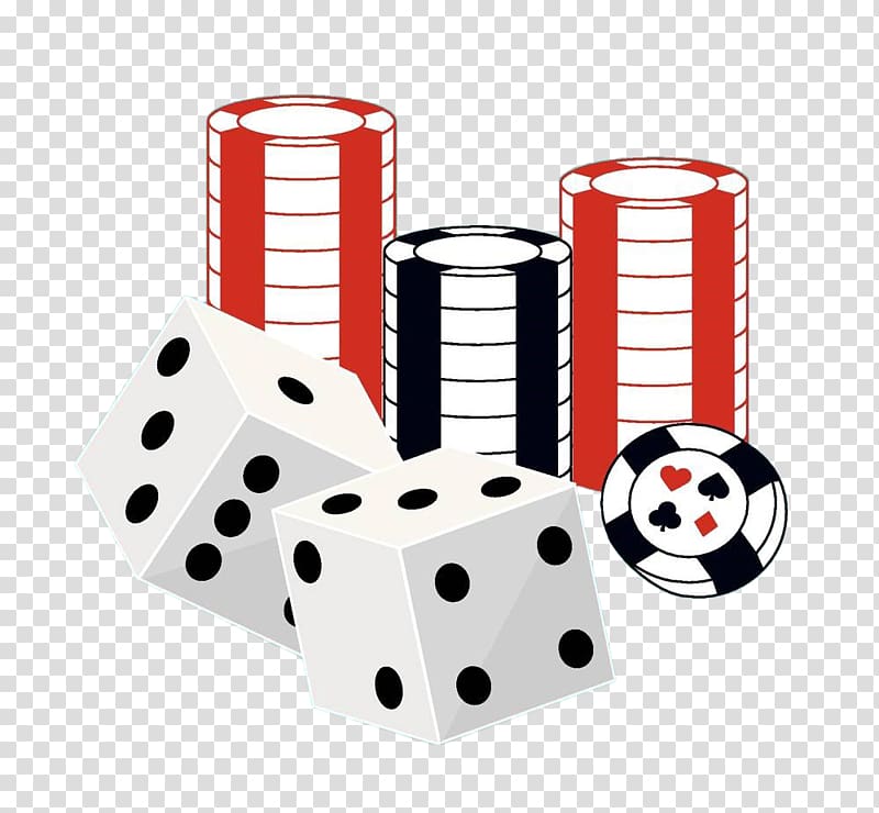 Dice Casino token Illustration, Hand-painted dice chips transparent background PNG clipart