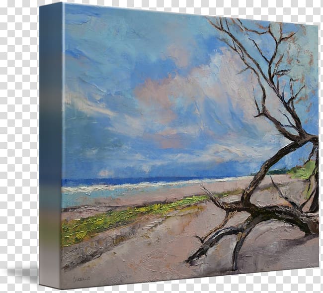 Driftwood Painting Canvas Art Tree, painting transparent background PNG clipart